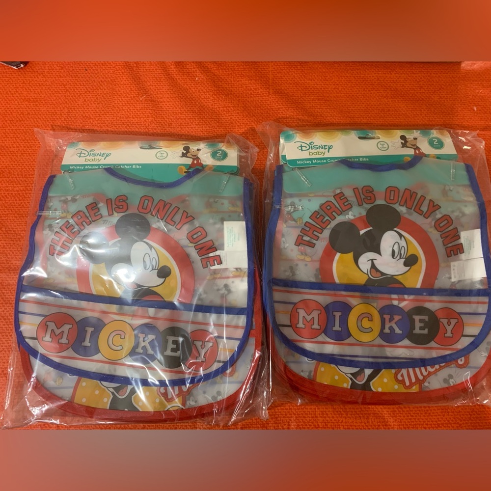 Disney Baby Mickey Mouse Colorful Bib Set